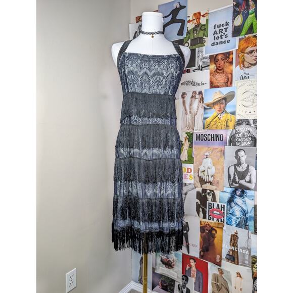 Party Fringe Midi Dress - Picture 1 of 5